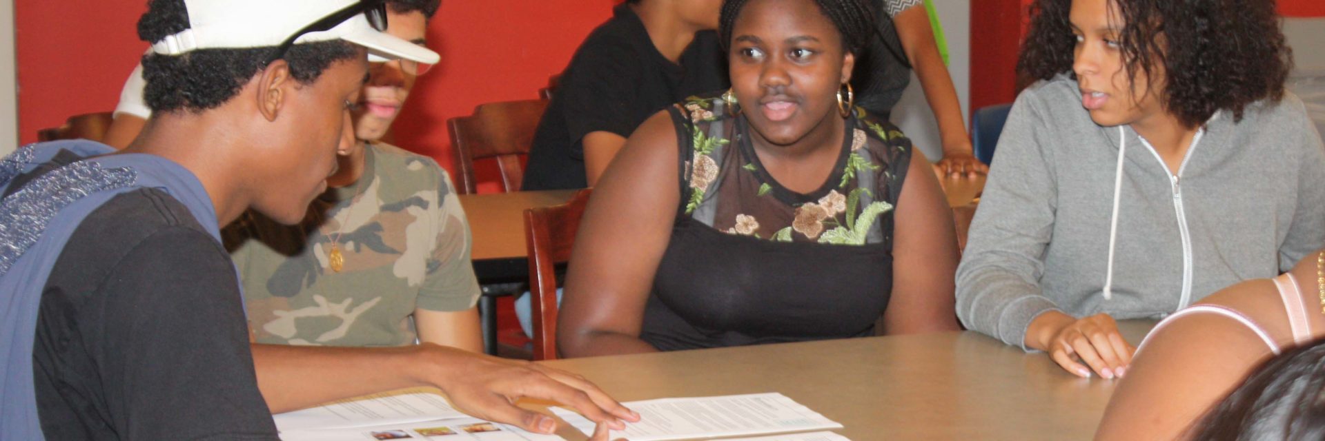 Teen learning in the Library