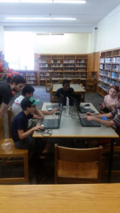 Teen Squad Program, Game On, students working with a mentor