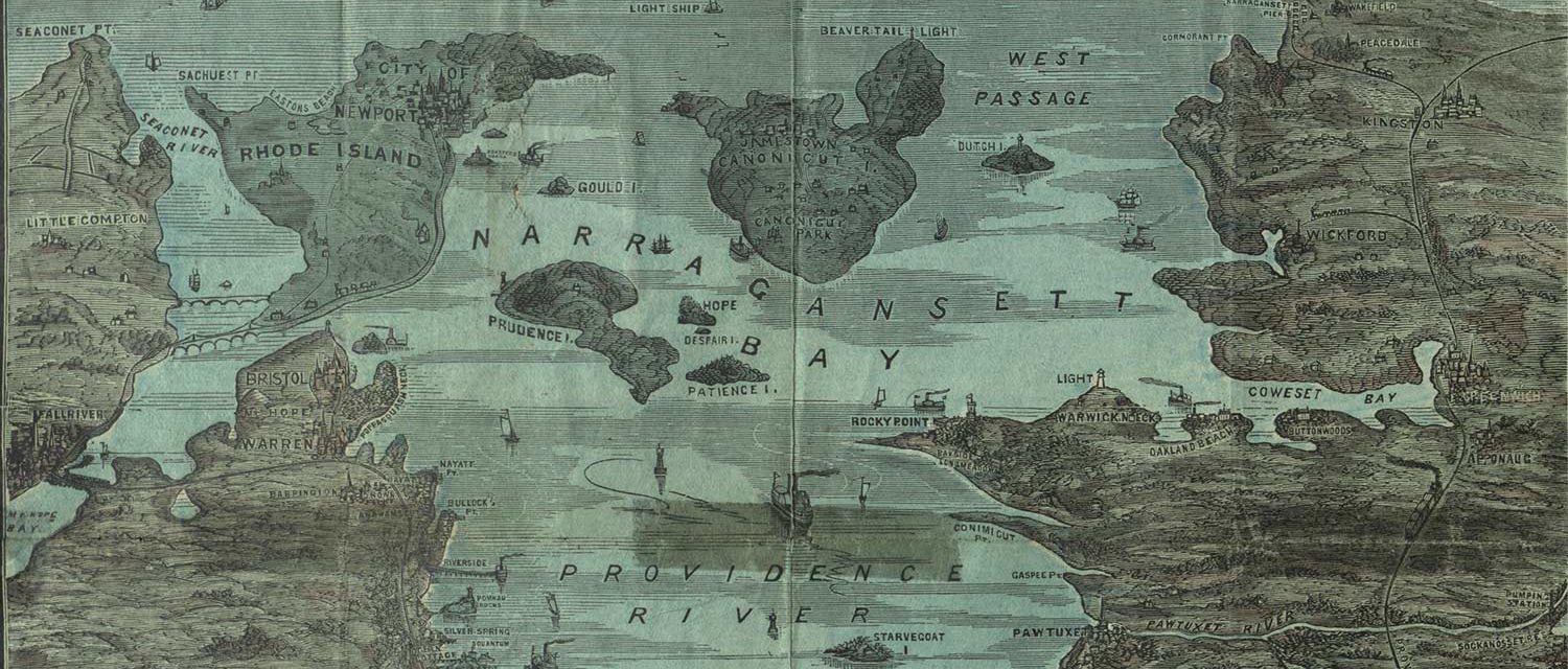 A map of Narragansset Bay - part of the Rhode Island Collections