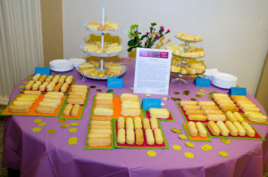 Custom made twinkies on display at the On The Table event