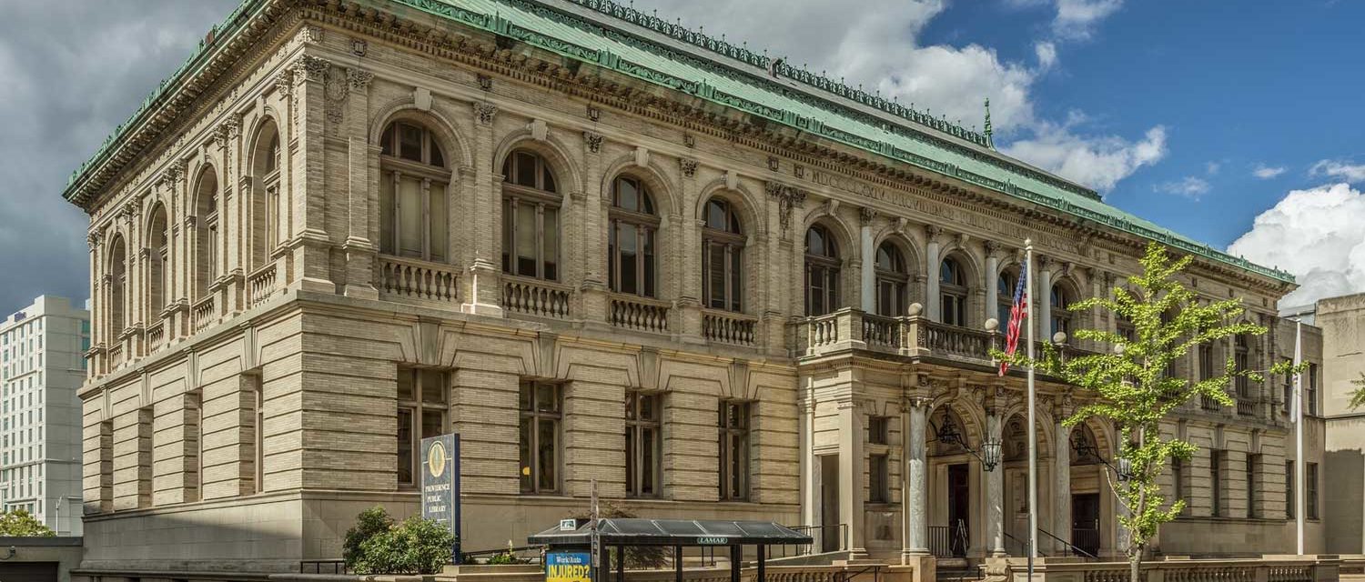 Exterior of the Providence Public Library - facing Washington Street