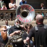 What Cheer? Brigade play during Bands on the Block