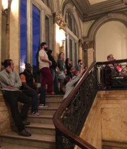 Chris Daltry/Allysen Callery/John Faraone perform at the Providence Public Library, May 9, 2015