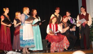 Cast of Romany Maid, an operetta performed at Providence Public Library