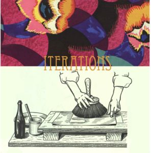 Iterations exhibition announcement poster