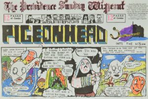 The front cover of The Providence Sunday Wipeout Comics Newspaper, produced by Walker Mettling as pat of his creative fellowship