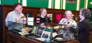 Visitors to PPL's On the Table Exhibition.