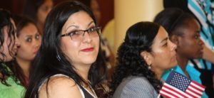 Attendee at a Citizenship Ceremony.