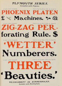 type specimen page