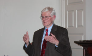 Author Gordon Wood speaking as part of an author talk