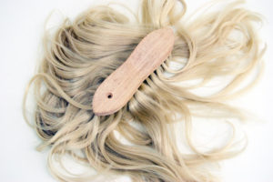 Image of a wig by artist Kenya Robinson