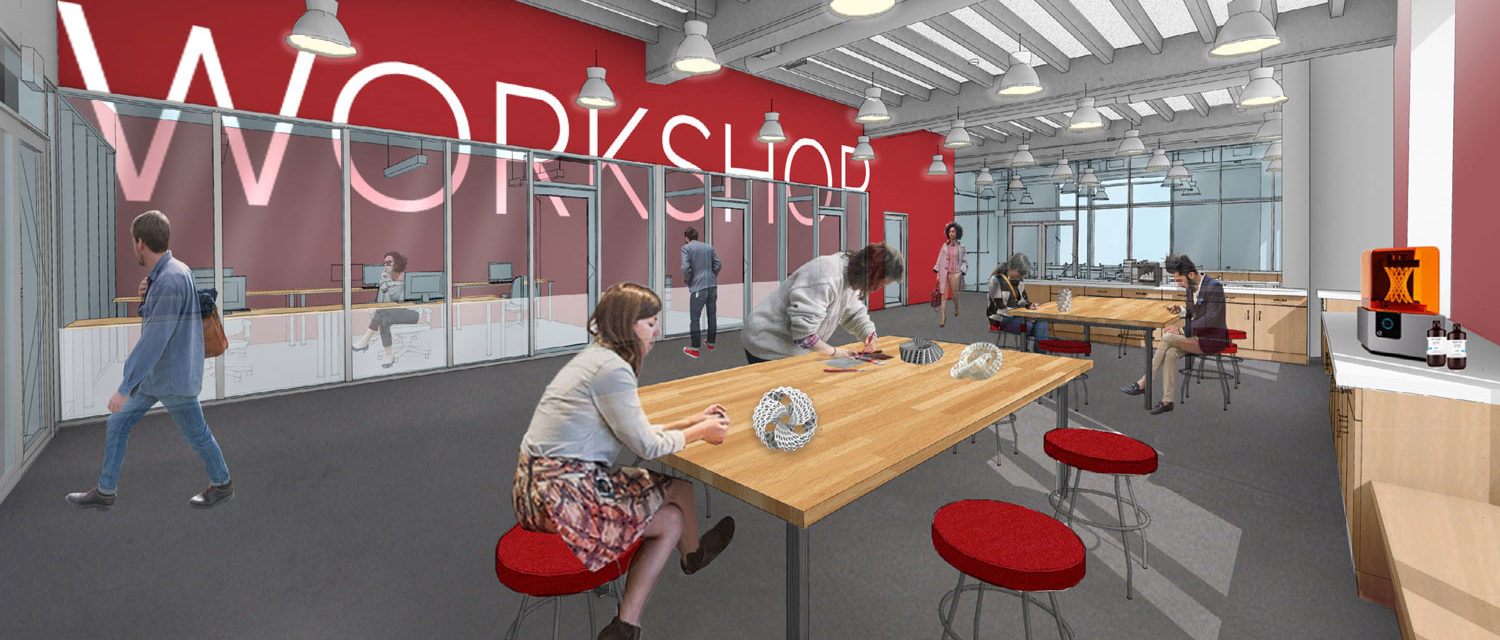 Think Again: Building Transformation - rendering of the workshop