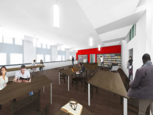 Special Collections reading room rendering
