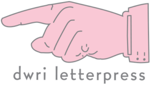 DWRI Letterpress logo