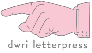 DWRI Letterpress logo